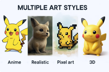 multiple art styles
